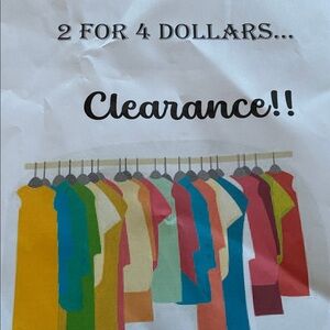 Colorful Clothing Clearance Sale